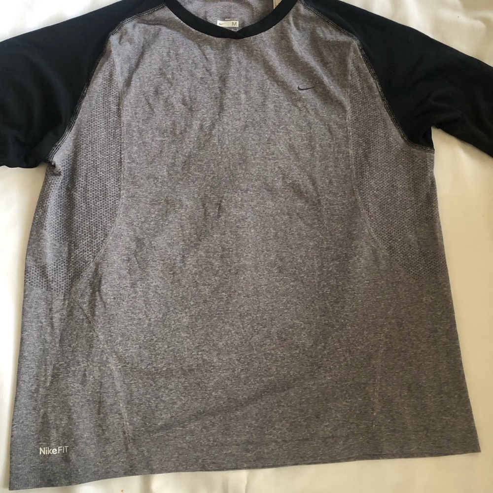 nike fit 3/4 sleeve M tops women sport garments gym clothes t-shirt